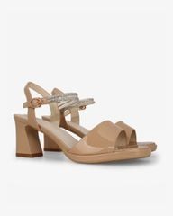 Sandal Cao Gót Hạnh Dung Bản Lớn Dây Xoàn HD27310BI