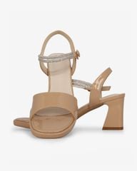 Sandal Cao Gót Hạnh Dung Bản Lớn Dây Xoàn HD27310BI