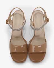 Sandal Cao Gót Hạnh Dung Bản Lớn Dây Xoàn HD27310BI