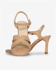 Sandal Cao Gót Hạnh Dung Quai Bóng Chữ H  HD27311BI