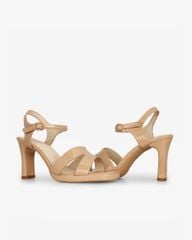 Sandal Cao Gót Hạnh Dung Quai Bóng Chữ H  HD27311BI
