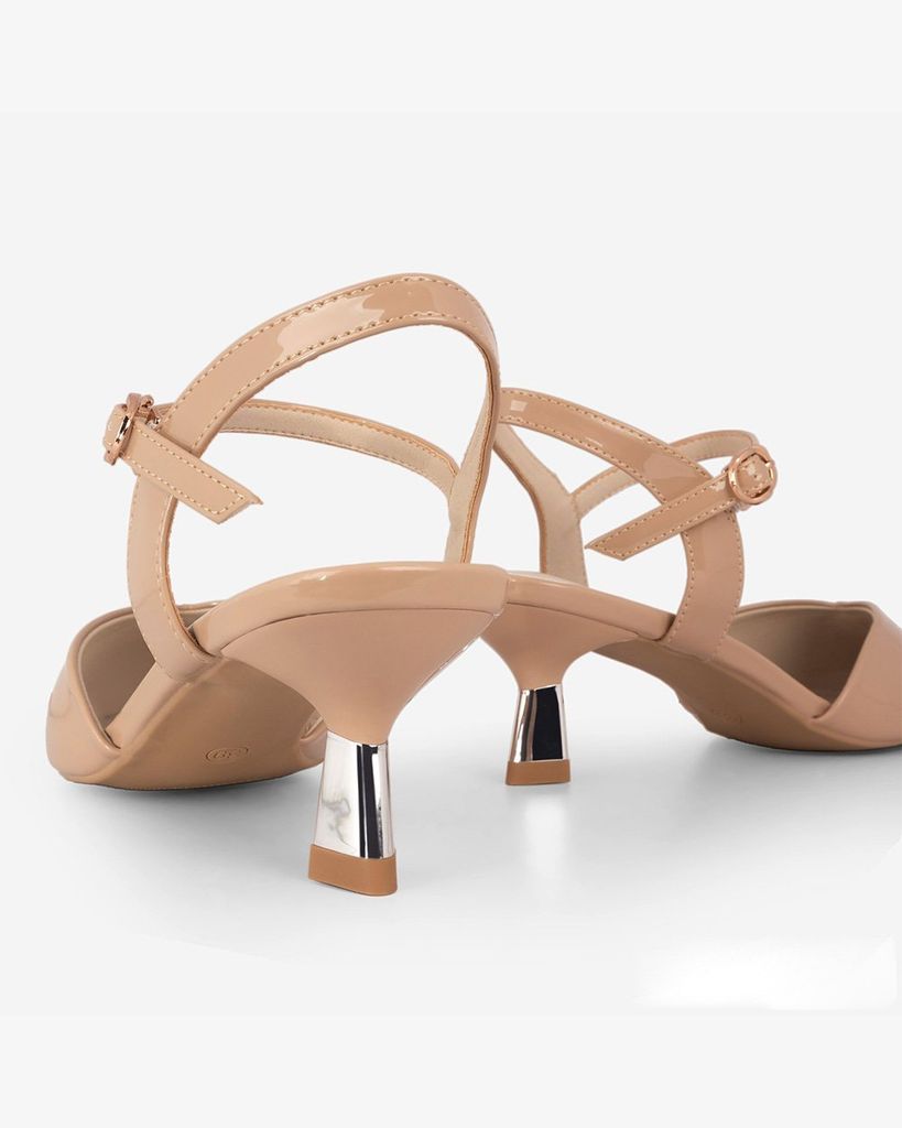 Sandal Cao Gót Hạnh Dung Bít Mũi Nhọn HD27312BI