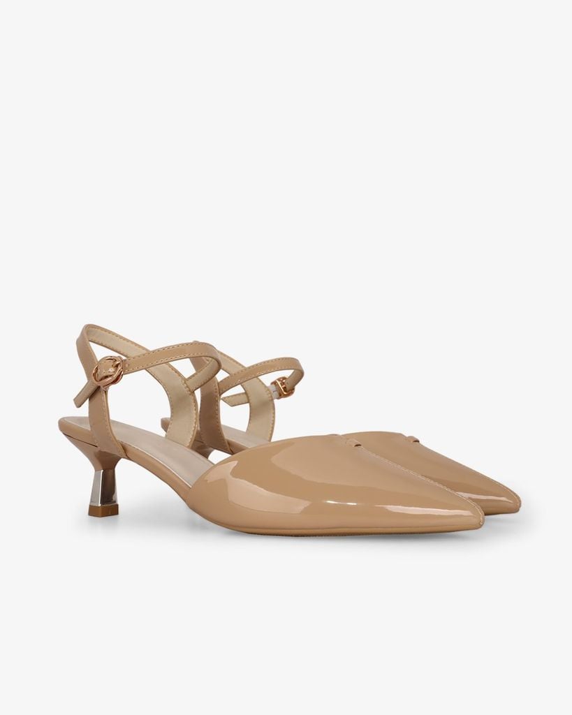 Sandal Cao Gót Hạnh Dung Bít Mũi Nhọn HD27312BI