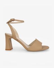 Sandal Cao Gót Hạnh Dung  Quai Ngang Bản Lớn HD27316BI