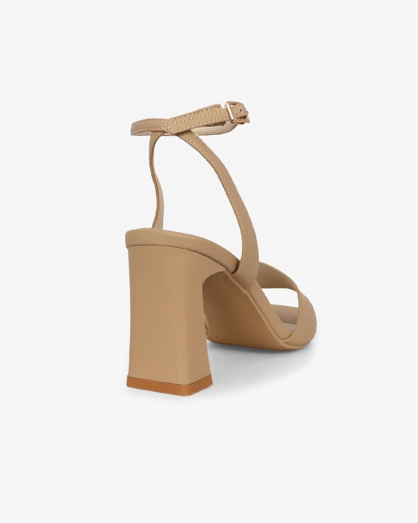 Sandal Cao Gót Hạnh Dung  Quai Ngang Bản Lớn HD27316BI