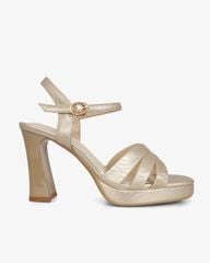 Sandal Cao Gót Hạnh Dung Quai Bản Chéo HD27319BI