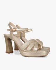 Sandal Cao Gót Hạnh Dung Quai Bản Chéo HD27319BI