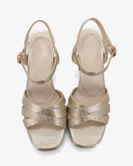 Sandal Cao Gót Hạnh Dung Quai Bản Chéo HD27319BI