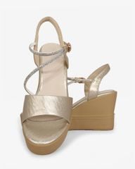 Sandal Đế Xuồng Hạnh Dung Bản Ngang Dây Xoàn Xéo HD27320BI