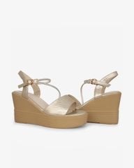 Sandal Đế Xuồng Hạnh Dung Bản Ngang Dây Xoàn Xéo HD27320BI