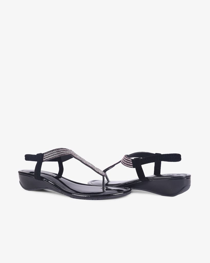 Sandal Xẹp Hạnh Dung Kẹp Xoàn Xoắn HD12251AM