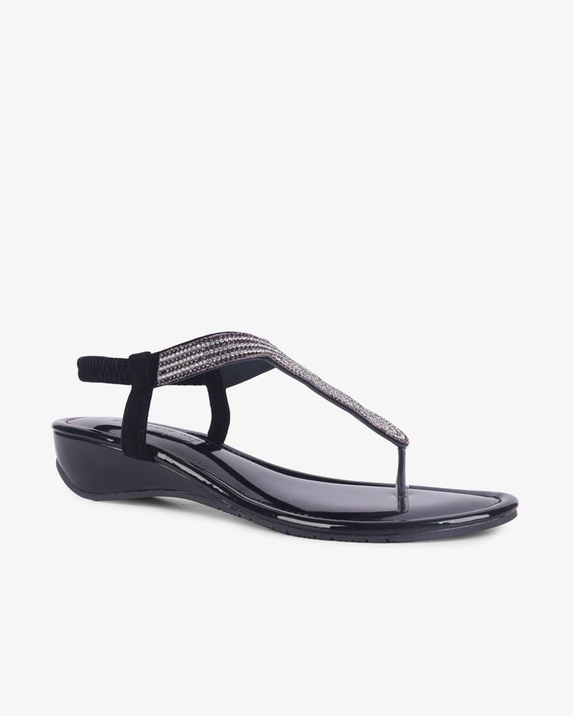 Sandal Xẹp Hạnh Dung Kẹp Xoàn Xoắn HD12251AM