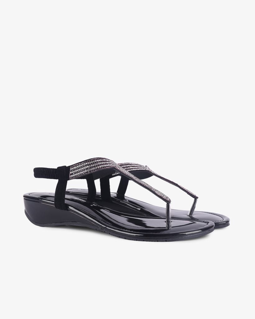 Sandal Xẹp Hạnh Dung Kẹp Xoàn Xoắn HD12251AM