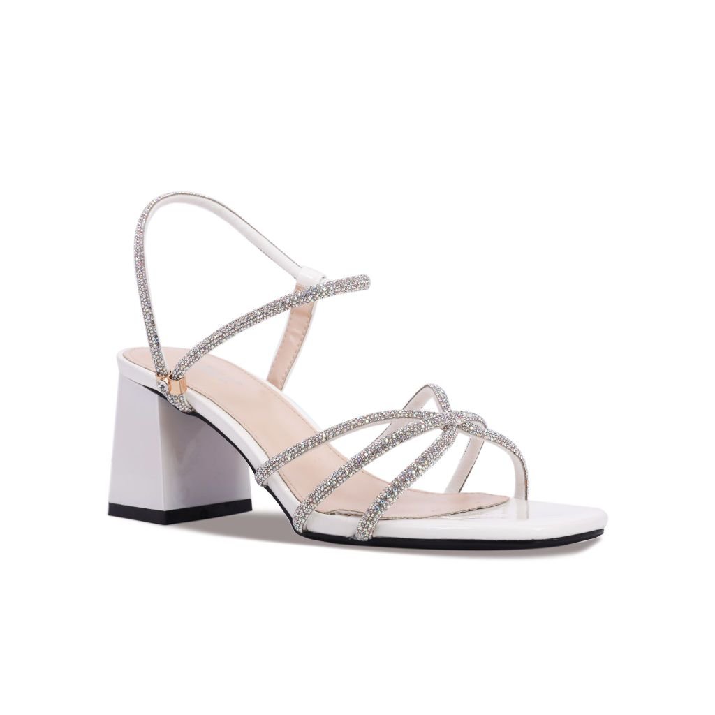 Sandal Cao Gót Albee Nhiều Dây Kim Sa Nối HD0202TQ