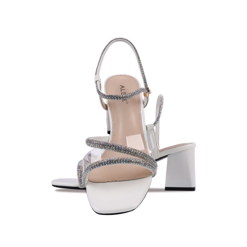 Sandal Cao Gót Albee Quai Trong Phối Dây Kim Sa HD0203TQ