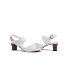 Sandal Cao Gót Hạnh Dung Bản Ngang Da HD02154AB