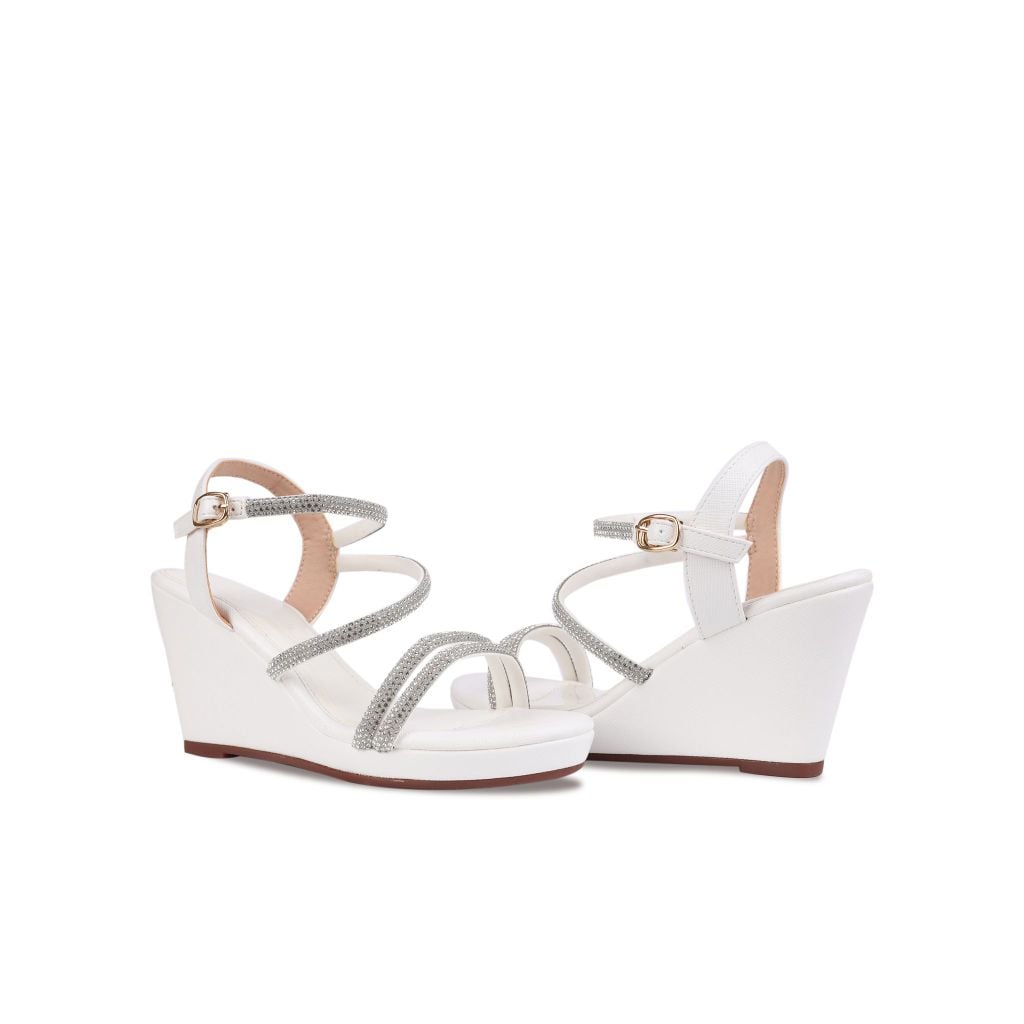 Sandal Xuồng Hạnh Dung Quai Dây Đính Đá Sang Trọng HD02194AB