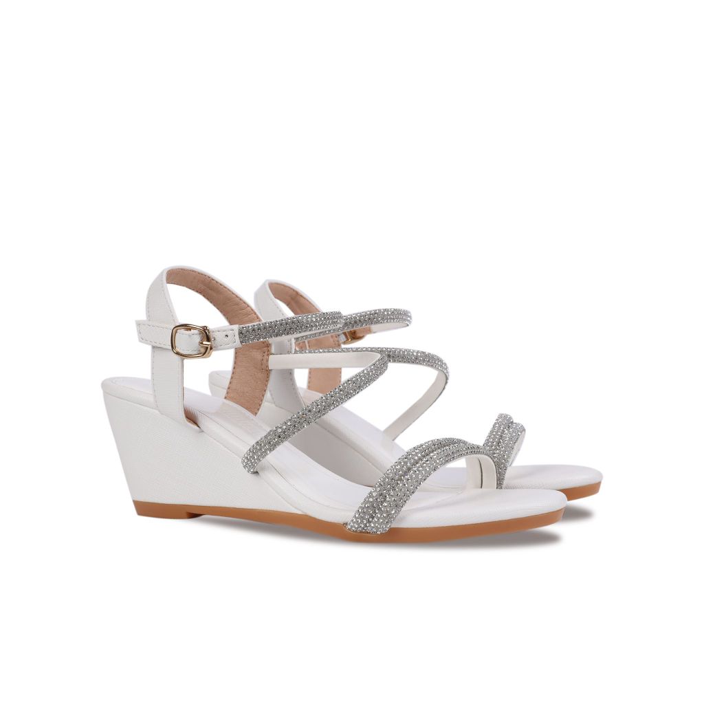 Sandal Xuồng Hạnh Dung Quai Mảnh Đính Đá HD02196AB