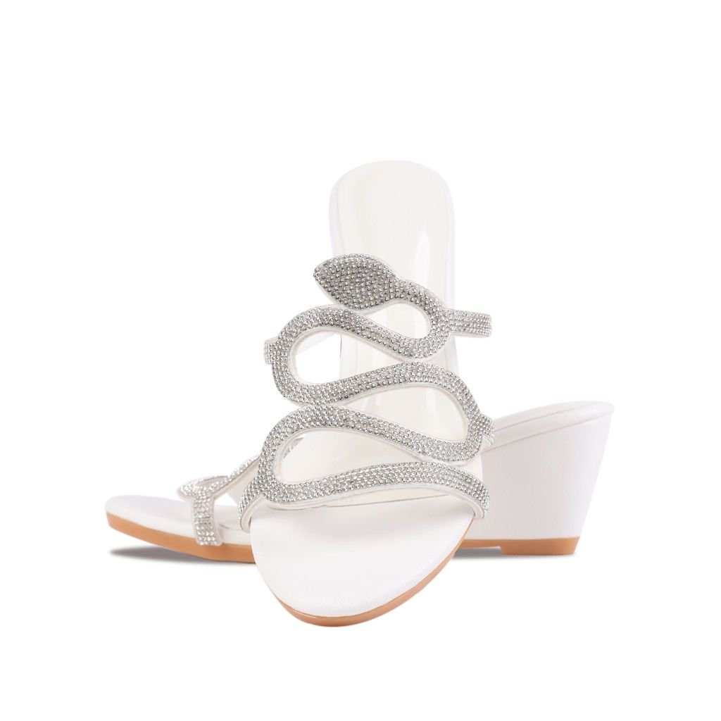 Dép Xuồng Hạnh Dung Quai Rắn Kim Sa 6cm HD02209AB