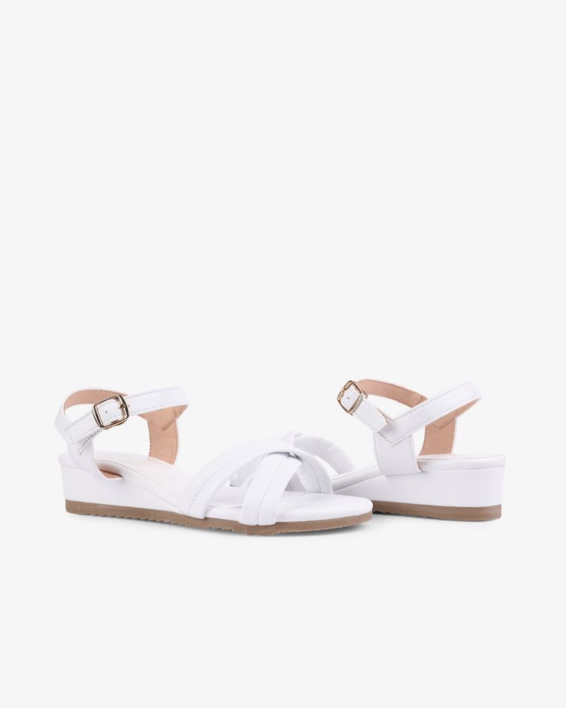 Sandal Xuồng Hạnh Dung Quai Đan Chéo Vân Mềm HD02229AB