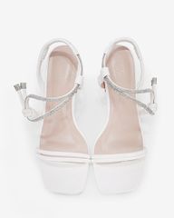 Sandal Cao Gót Hạnh Dung Quai Mảnh Đính Xoàn HD02239AB