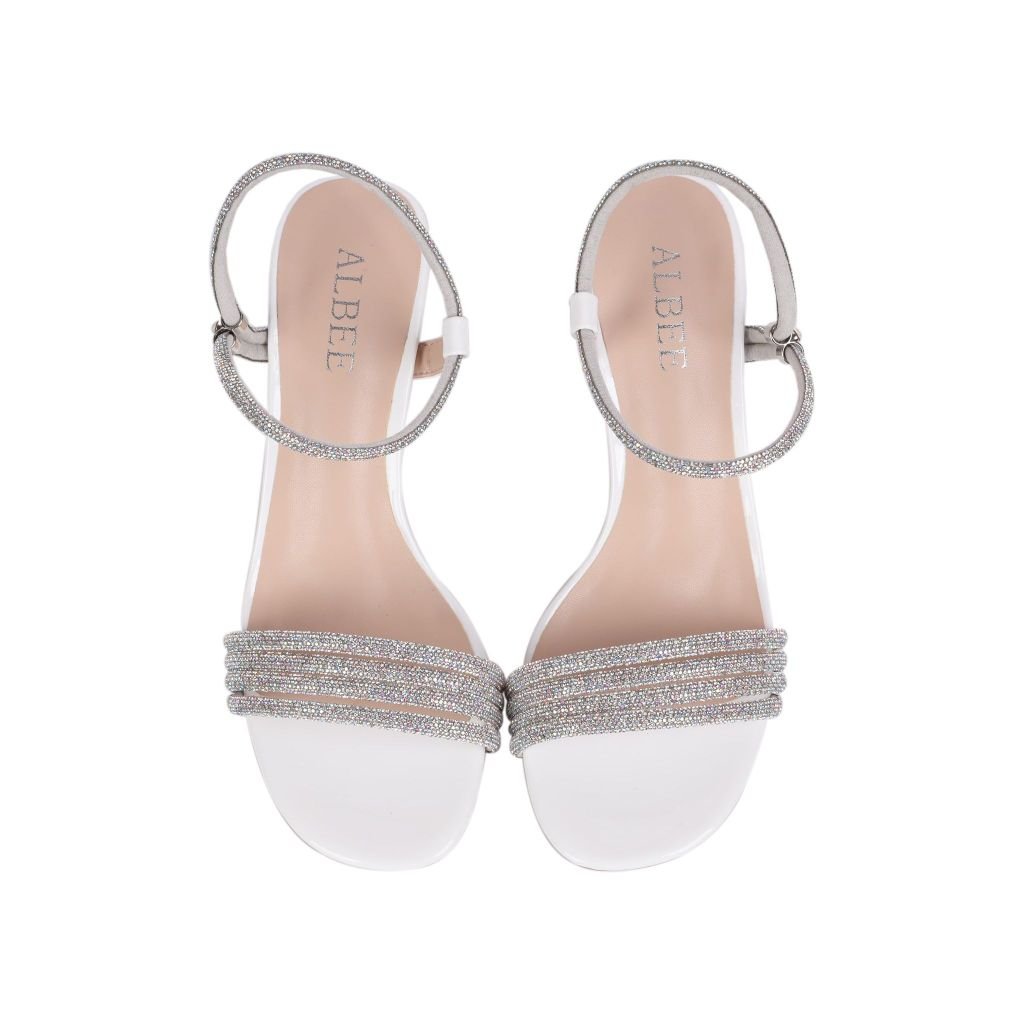 Sandal Cao Gót Albee Quai Pha Lê Lấp Lánh HD0248TQ