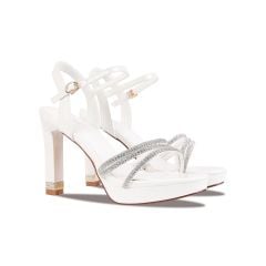 Sandal Cao Gót Albee Quai Mảnh Kim Sa HD0261TQ