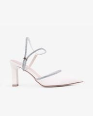 Sandal Cao Gót Albee Mũi Nhọn Phối Hậu Xoàn HD0268TQ