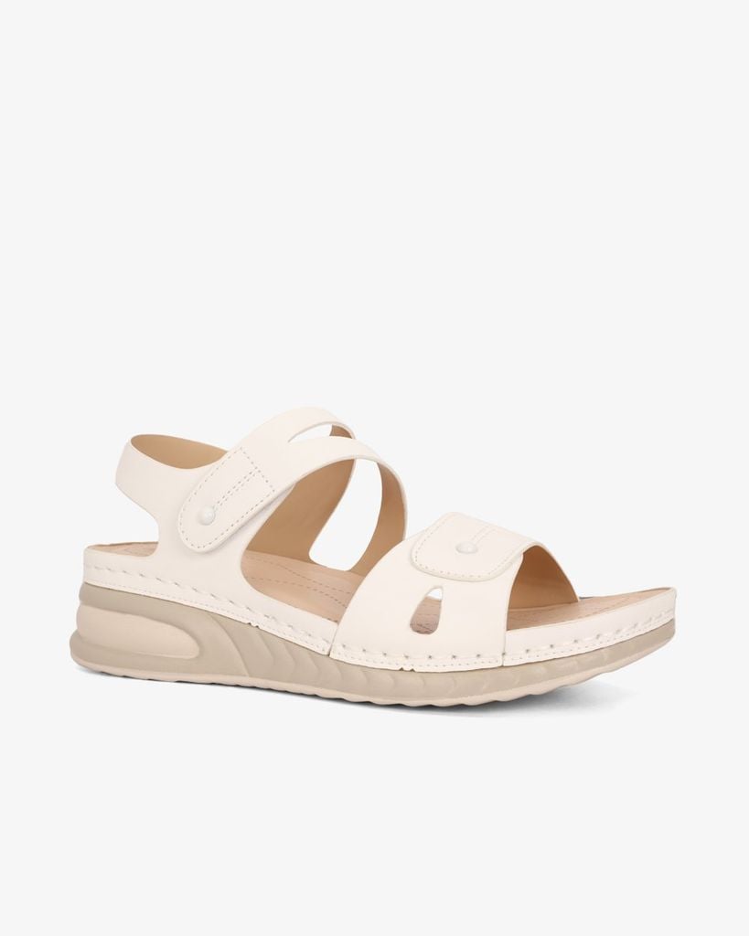 Sandal Đế Xuồng Hạnh Dung Bản Ngang Khoét Chỉ HD0302AC