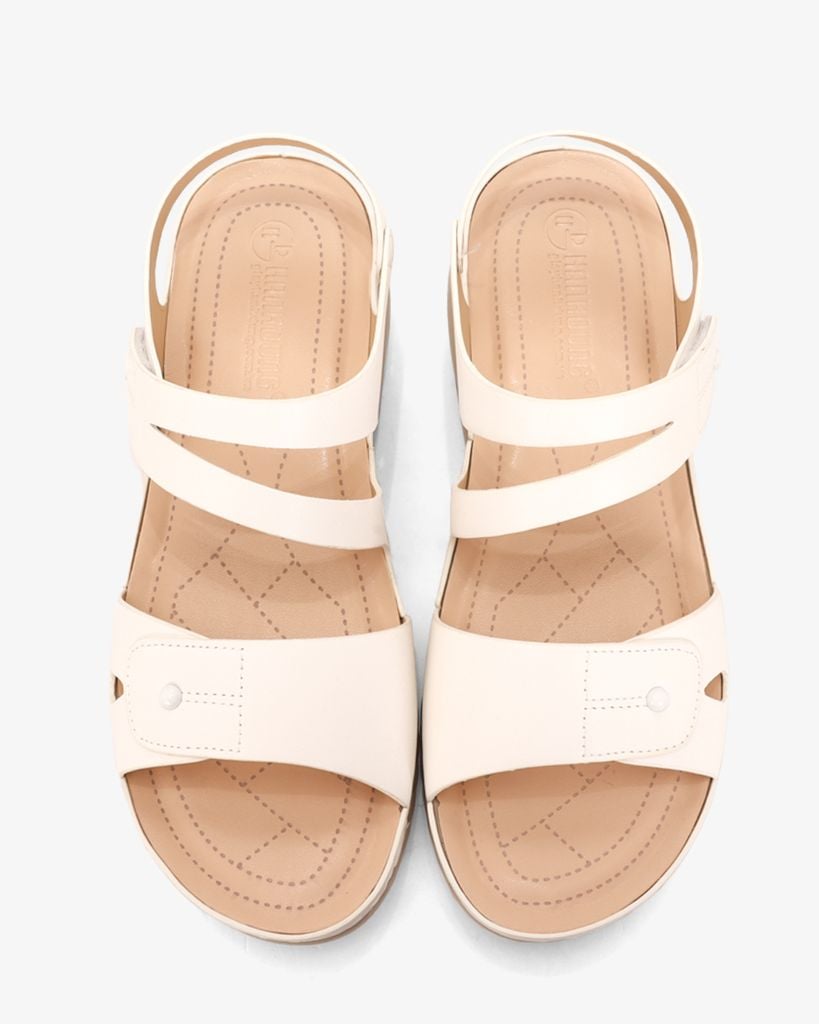 Sandal Đế Xuồng Hạnh Dung Bản Ngang Khoét Chỉ HD0302AC