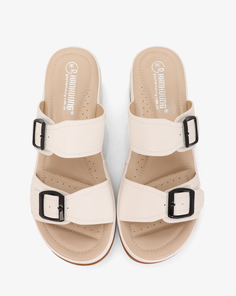 Dép Đế Xuồng Hạnh Dung Quai Nhị Khóa Nịt HD0307AC