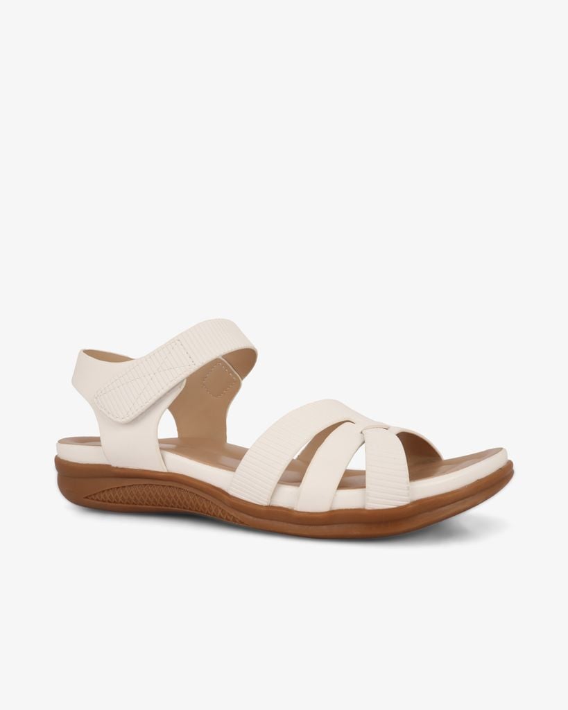 Sandal Đế Xuồng Hạnh Dung Quai Chéo Sọc Vân HD0315AC