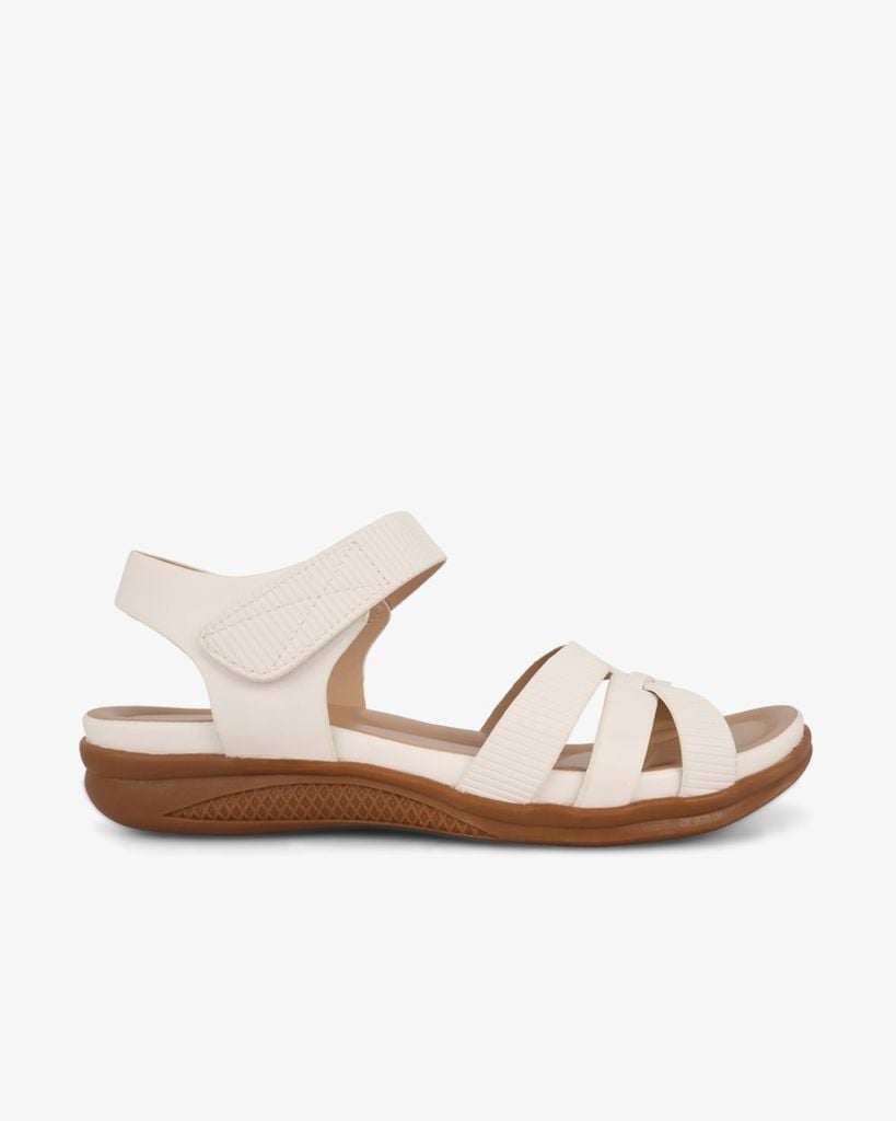 Sandal Đế Xuồng Hạnh Dung Quai Chéo Sọc Vân HD0315AC