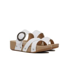 Dép Xuồng Hạnh Dung Bản Chéo Khóa Tròn HD04681AD