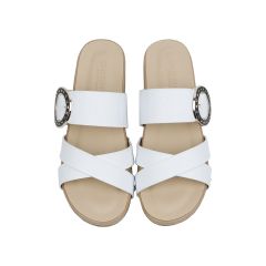 Dép Xuồng Hạnh Dung Bản Chéo Khóa Tròn HD04681AD