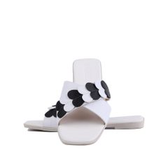 Dép Xẹp Hạnh Dung Quai Chéo Phối Tim HD04782AD