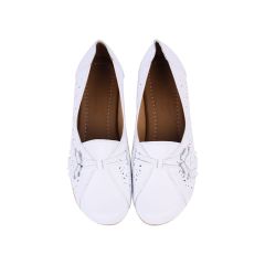 Giày Đế Xuồng Hạnh Dung Quai Đục Lỗ Phối Bông HD04821AD
