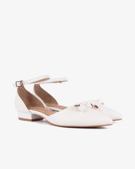 Giày Sandal Hạnh Dung Bít Mũi Nơ HD04949AD