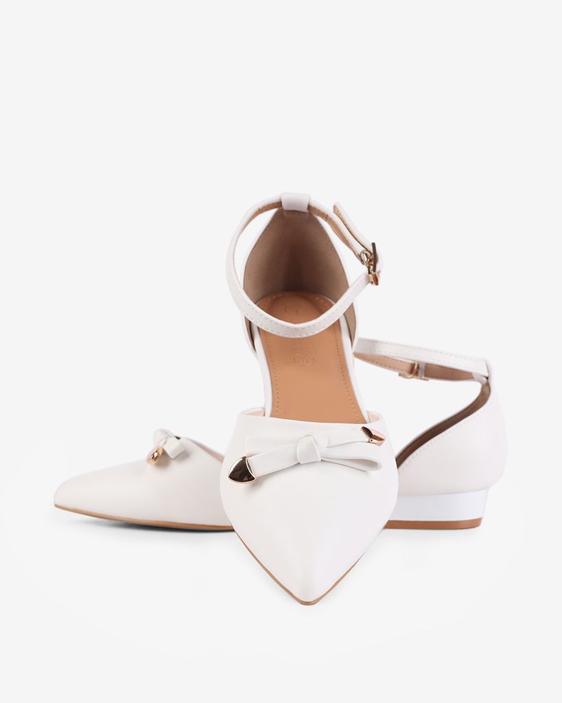 Giày Sandal Hạnh Dung Bít Mũi Nơ HD04949AD