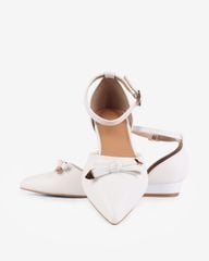 Giày Sandal Hạnh Dung Bít Mũi Nơ HD04949AD