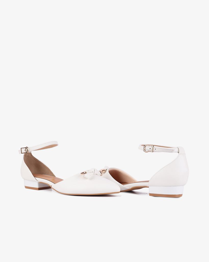 Giày Sandal Hạnh Dung Bít Mũi Nơ HD04949AD