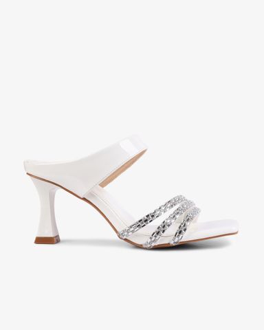 Dép Cao Gót Hạnh Dung Quai Đính Đá HD0902AS