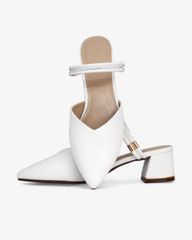 Sandal Cao Gót Hạnh Dung Mũi Nhọn Trơn HD1073BN