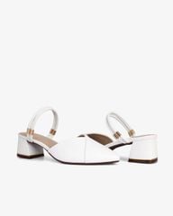 Sandal Cao Gót Hạnh Dung Mũi Nhọn Trơn HD1073BN