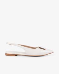 Sandal Xẹp Hạnh Dung Mũi Nhọn Khóa Vuông HD1113AV