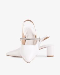 Sandal Cao Gót Hạnh Dung Gót Trụ Mũi Nhọn HD1115AV