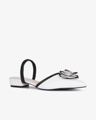 Giày Sandal Hạnh Dung Bít Mũi Hoa Ngọc Trai HD1133AV