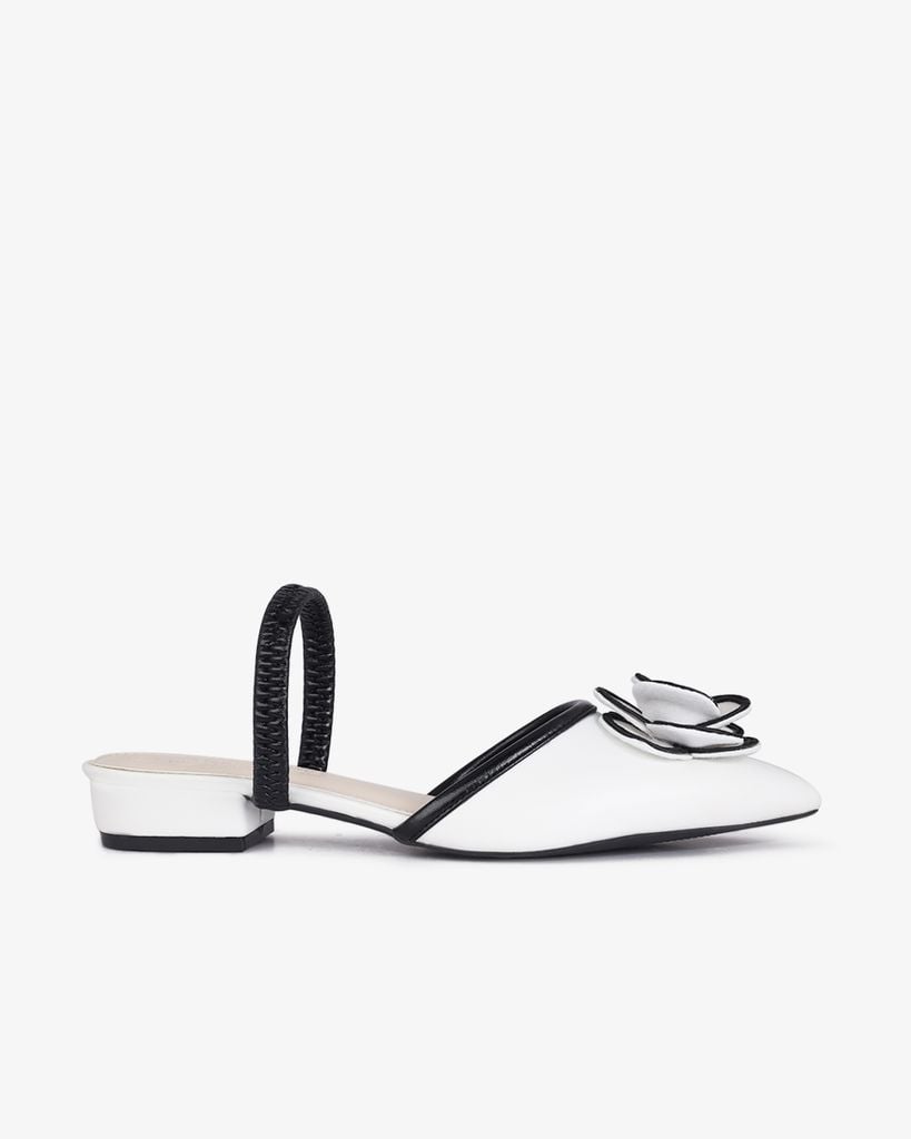 Giày Sandal Hạnh Dung Bít Mũi Hoa Ngọc Trai HD1133AV