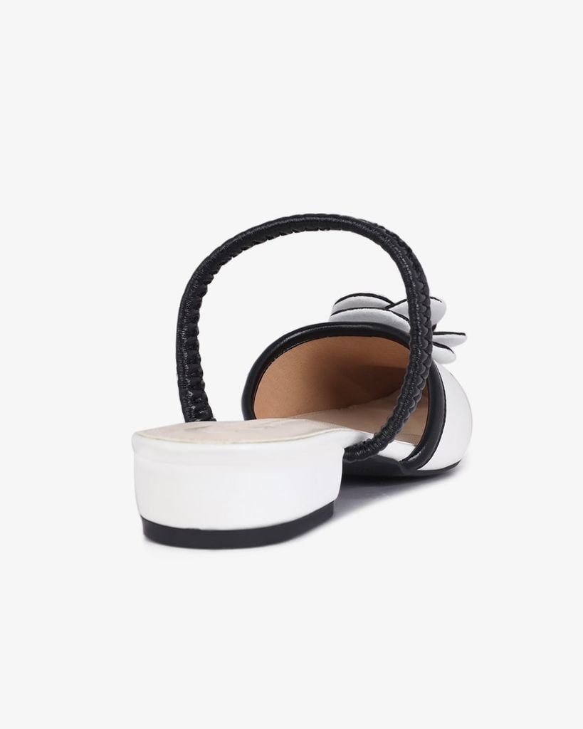 Giày Sandal Hạnh Dung Bít Mũi Hoa Ngọc Trai HD1133AV