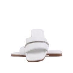 Dép Xẹp Hạnh Dung Bản Ngang Phối Kim Sa HD12232AM